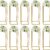 Set of 10 Gold Flower Stand Columns for Wedding - 23.6" Metal Floor Vase Pedestals for Reception Centerpieces, Aisle, and Home Party Décor