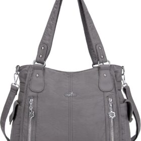 Angel Kiss Women's Top-Handle Hobo Purse – Spacious PU Leather Tote Satchel & Casual Shoulder Bag