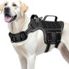 Tactical Dog Harness for Large Dogs – Heavy Duty No-Pull Military Vest with Molle System, Adjustable Padded Service Pet Vest for Walking, Training & Hiking