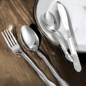Premium Stainless Steel Flatware Set - Elegant 20-Piece Cutlery Collection for Dining & Entertaining