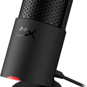 HyperX SoloCast 2 USB Condenser Microphone – Professional Gaming Mic with Plug & Play, Built-in Pop Filter, and Shock Mount – Black