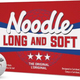 TaylorMade Noodle Long & Soft Golf Balls – Ultra-Soft 34 Compression Core, Engineered for Maximum Distance & Straighter Flight