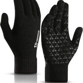 TRENDOUX Upgraded Winter Touchscreen Gloves - Thermal Knit Cold Weather Gloves for Men & Women