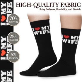 ZAGKOO Novelty Socks for Men – Funny Husband & Boyfriend Gift Idea, Romantic Anniversary, Birthday, or Christmas Stocking Stuffer for Him