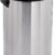 Amazon Basics Round Stainless Steel Trash Can with Swing Lid - 65 Liter / 17.2 Gallon, Silver & Black