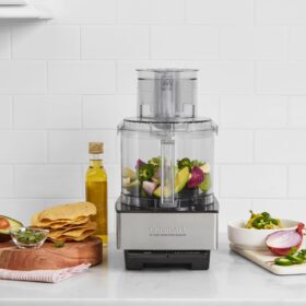 Cuisinart DFP-14BCNY 14-Cup Custom 14 Food Processor - Brushed Stainless Steel with 720W Motor for Slicing, Shredding, Kneading & Pureeing