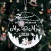 Personalized 2026 Wedding Ornament - Custom Just Married Acrylic Decoration, Unique Engagement, Bridal Shower & Couples Gift