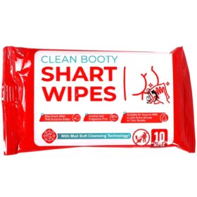 Witty Yeti Funny Shart Butt Wipes – 10 Count Hilarious Gag Gift for Adults – Novelty Potty Humor Wet Wipes for White Elephant, Birthdays & Practical Jokes