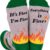 Dalycro Funny Dumpster Fire Socks – Humorous Novelty Crew Socks for Men, Unique Birthday Gag Gift Idea for Coworkers, Friends & Family