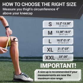 Dr. Brace Elite Knee Brace for Men & Women - Side Stabilizers & Patella Gel Pad for Maximum Support & Pain Relief (Large, Mercury)