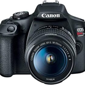 Canon EOS Rebel T7 DSLR Camera with EF 18-55mm Lens | 24.1 MP CMOS Sensor, Built-in Wi-Fi, and DIGIC 4+ Processor | Full HD Video Digital Camera Kit