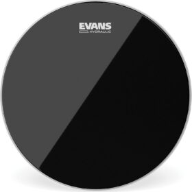 Evans Hydraulic Black 12-Inch Tom Drumhead – 2-Ply Oil-Filled with Level 360 Technology
