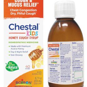 Boiron Chestal Children's Cough Syrup with Honey - Homeopathic Relief for Chest Congestion, Runny Nose & Sore Throat - 6.7 fl oz