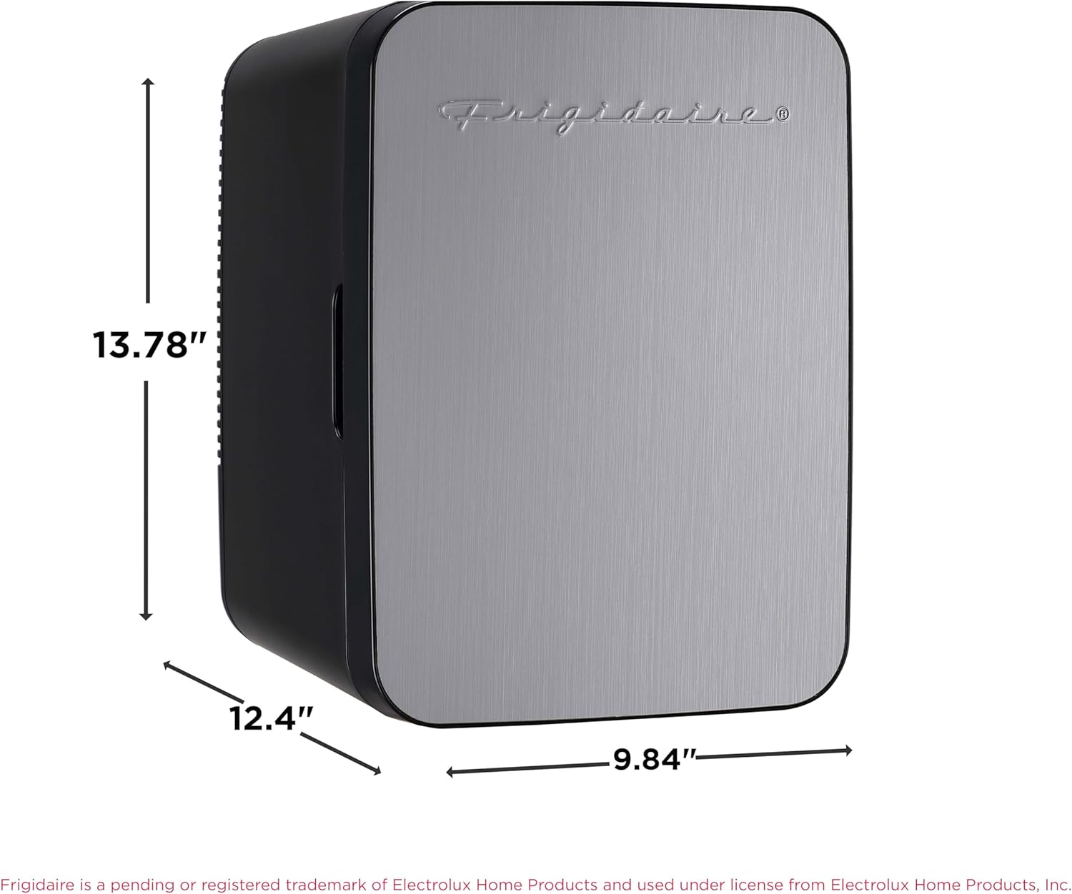 Frigidaire EFMIS188-SS Portable 10L Mini Fridge - 15 Can Capacity Cooler & Warmer with AC/DC for Car, Home, and Office