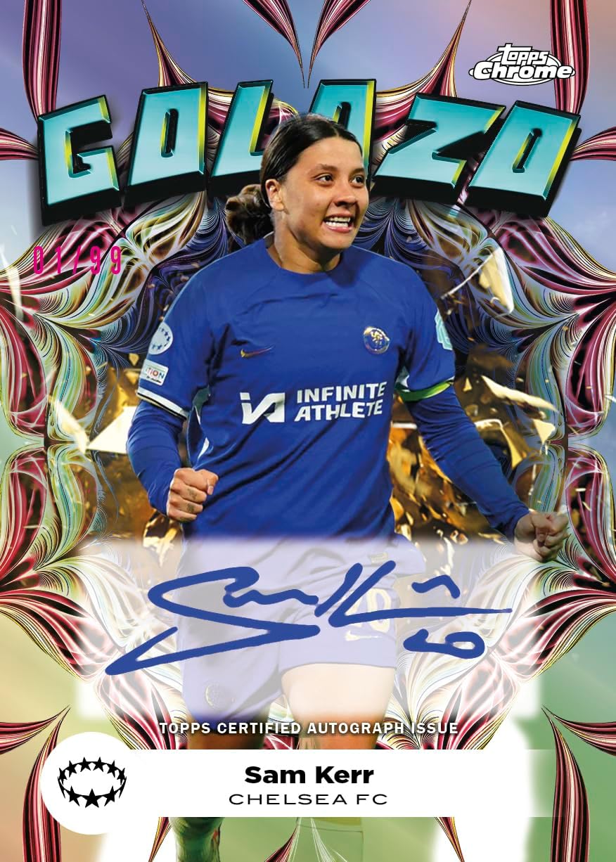 2023-24 Topps Chrome UEFA Women's Champions League Soccer Trading Cards Retail Box - 7 Packs