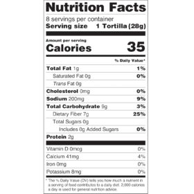 Olé Xtreme Wellness White Flour Tortillas – 5.5" Keto Certified, High Fiber, Low Carb Wraps | 4 Pack (8 ct per pack)