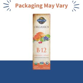 Garden of Life Vitamin B12 Spray - Organic Liquid Methylcobalamin, 500mcg Whole Food Energy Supplement for Metabolism & Focus - Raspberry Flavor, 2 fl oz