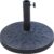 Outsunny 18 Inch Heavy Duty Resin Umbrella Base - 26lb Weighted Patio Stand with Decorative Bronze Finish & Universal Dual Pole Fit