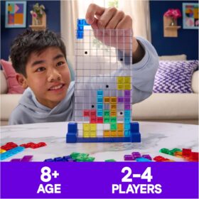 Tetris Board Game - The Classic Puzzle Challenge for Family Game Night, 2-4 Players, Ages 8+