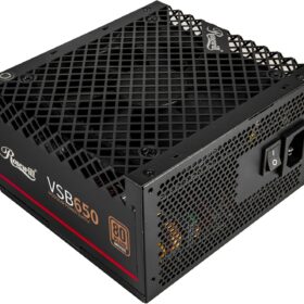 Rosewill VSB 650W ATX 3.0 PSU, 80+ Bronze Semi-Modular Power Supply with PCIe 5.1 12V-2x6, 105°C Japanese Capacitors & Silent 120mm Fan