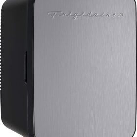 Frigidaire EFMIS183-SS Rugged Portable Mini Fridge - 10 Liter (15 Can) Capacity, Brushed Stainless Steel (Renewed)
