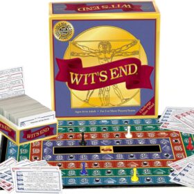 Wit's End Board Game – The Ultimate Trivia and Brain Teaser Challenge for Adults & Families (Ages 16+)