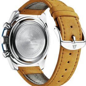 LN LENQIN Men's Classic Analog Quartz Watch - Luminous Leather Business Wristwatch with Date Display, 30M Waterproof