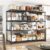 68-Inch Wide Heavy Duty Wire Shelving Unit - 2500 lbs Capacity Adjustable Steel Storage Rack for Garage, Kitchen, Pantry, and Warehouse (68.1" W x 20.9" D x 70.9" H)