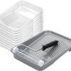 Bates 9-Inch Paint Tray Set with Rollers, Liners & Frame - 12 Piece Professional Painting Kit