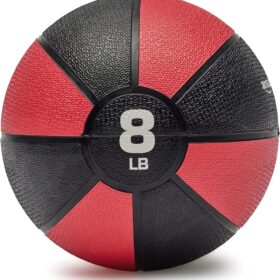 Amazon Basics 8 lb. Durable Rubber Medicine Ball for Strength Training & Core Workouts