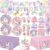 Complete Unicorn Birthday Party Supplies Kit (Serves 24) - Rainbow Theme Decorations with Tableware, Balloons, Banner & Centerpieces for Girls