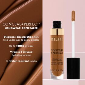 Milani Conceal + Perfect 2-in-1 Foundation + Concealer - Ivory Rose (Full Coverage, Hydrating, 12HR Wear)