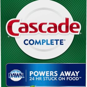 Cascade Complete Dishwasher Detergent Powder with Dawn, 75 oz Tub, Fresh Scent