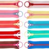 20-Pack 10-Inch Nylon Zippers – Colorful Sewing Zippers with Ring Pulls for DIY Crafts, Clothing & Pouch Repair