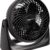 Amazon Basics 11-Inch Portable Air Circulator Fan – 3-Speed Electric Fan for Bedroom, Home & Office Desk with 90° Tilt Head, 35W (Black)