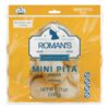 Roman's Bakehouse Original Mini Pita Bread – 200g Pack of Soft, Authentic Pocketless Flatbreads