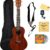 Kala MK-C Makala Concert Ukulele Bundle – Mahogany Starter Kit with Gig Bag, Clip-On Tuner, Aquila Strings, Strap, Polishing Cloth, Austin Bazaar DVD & Online Lessons