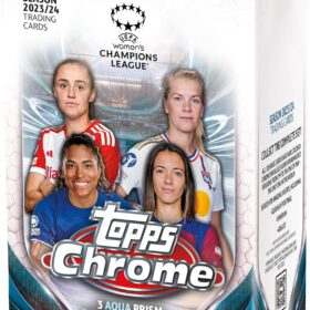 2023-24 Topps Chrome UEFA Women's Champions League Soccer Trading Cards Retail Box - 7 Packs