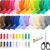 60 Yards Bulk #5 Nylon Coil Zipper Tape by the Roll – 20 Assorted Colors & 200 Metal Slider Replacement Pulls for DIY Sewing, Crafts, Clothes & Bag Making