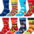 Snack Food Novelty Crew Socks – 8-Pack Fun Food Patterned Gift Bundle for Men & Women