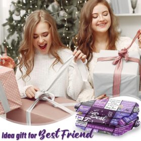 Best Friend Gifts for Women - Soft & Cozy Friendship Throw Blanket, Inspirational Birthday Present for Long Distance Bestie (50 x 60 Inches, Grey)