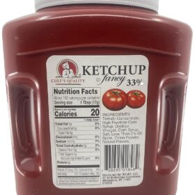 Chef's Quality Fancy Ketchup - Extra Vegetable Concentrate, Bulk 114 oz Jug