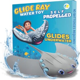 Refresh Sports Glider Ray - Underwater Swimming Pool Toy for Kids, Self-Propelling Stingray Torpedo for Boys & Girls, Fun Dive & Retrieve Game for Ages 4-8