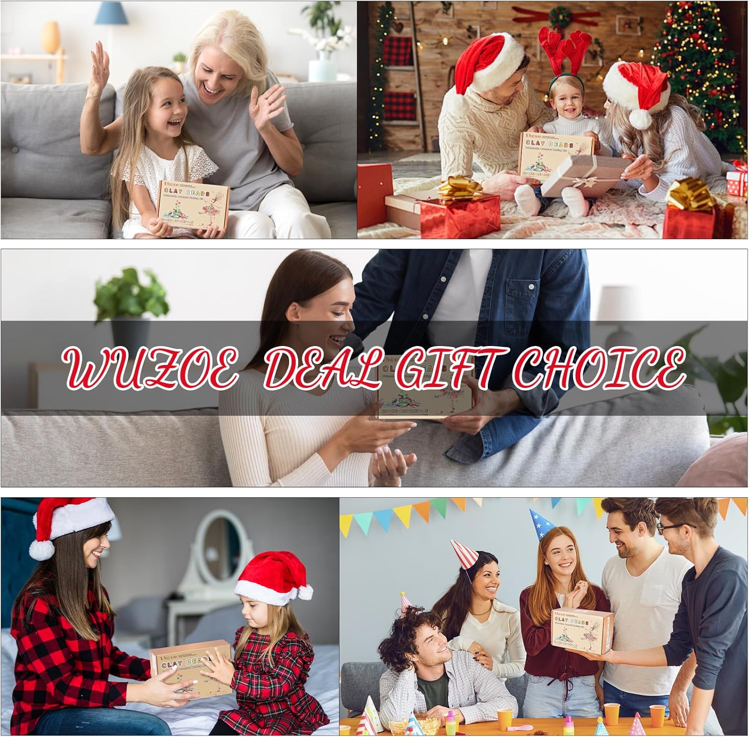 wuzoe Ultimate Clay Bead Kit for Bracelet Making – 16,000+ Pcs 96 Colors Polymer Clay Heishi Beads, Letter Beads & Charms Jewelry Making Kit for Girls, Teens, Crafts Supplies