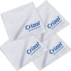 Premium Crizal Microfiber Eyeglass Cleaning Cloths – 4 Pack Individually Wrapped – Safe for AR Lenses, Screens & Camera Optics