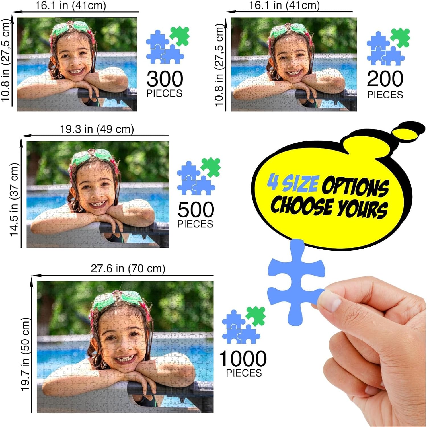 Personalized 300-Piece Photo Jigsaw Puzzle – Custom Gifts for Adults & Kids – Turn Your Favorite Memories into Interactive Fun