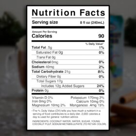 Grace Coconut Water with Real Coconut Pulp - 2 Pack (500ml Cans) - 100% Natural Caribbean Hydration