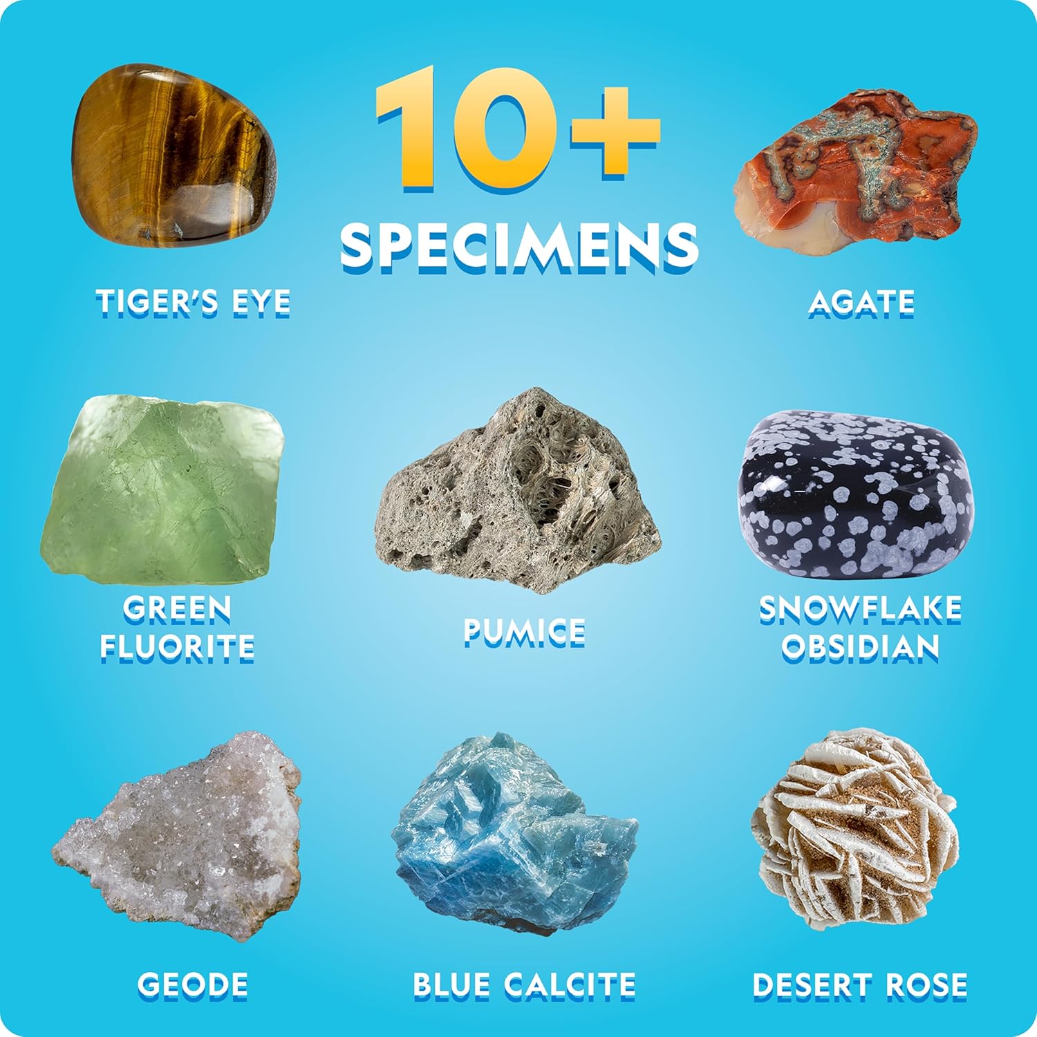 NATIONAL GEOGRAPHIC Earth Science Kit: 100+ Experiments – Grow Crystals, Erupt Volcanoes & Dig for Rocks – Ultimate STEM Learning Gift for Kids