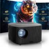 ONOAYO ONO5Pro Smart 4K Projector with WiFi Bluetooth – 2000 ANSI, 40W Dolby Audio, Official Netflix Licensed, Auto Focus for Outdoor & Indoor Movies