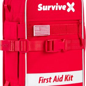 Professional Grade First Aid Kit for Home, Car, Camping & Travel – 200+ Piece Compact Emergency Survival Bag with Zip Stitch Wound Closure